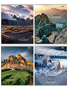  zeszyt A5 - Malownicze góry, 96 kartek, kratka, w asortymencie