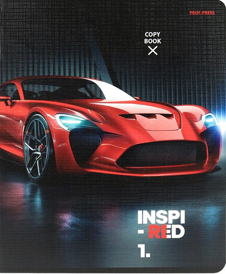 Notatnik A5 - Prędkość i moc samochodu, 48 kartek, kratka, w asortymencie