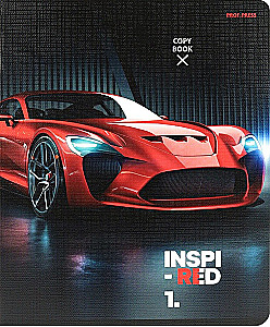 Notatnik A5 - Prędkość i moc samochodu, 48 kartek, kratka, w asortymencie