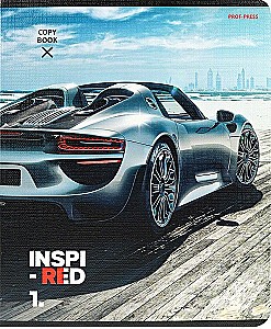 Notatnik A5 - Prędkość i moc samochodu, 48 kartek, kratka, w asortymencie