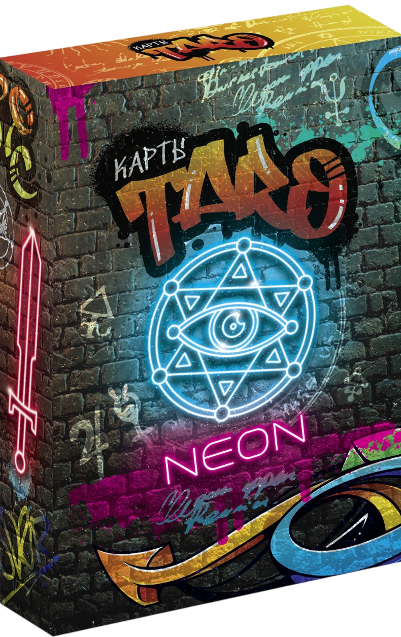 Tarokaardid - Neon (78 kaarti + juhend)