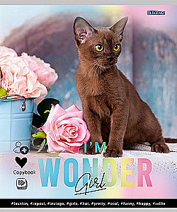 Notatnik A5 - Urocze kotki – 1, 48 stron, kratka, w asortymencie