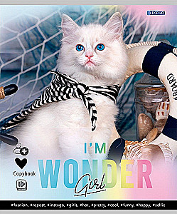 Notatnik A5 - Urocze kotki – 1, 48 stron, kratka, w asortymencie