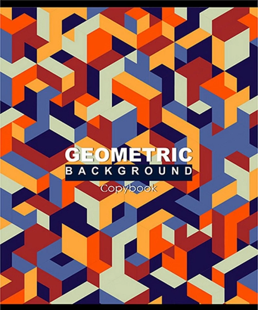 Тетрадь A5 - Геометрические лабиринты, 96 листов, клетка, в ассортименте