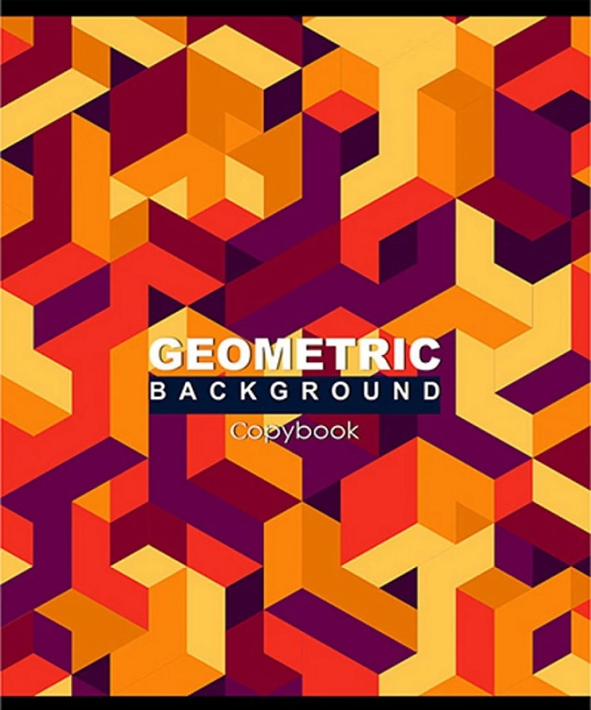 Тетрадь A5 - Геометрические лабиринты, 96 листов, клетка, в ассортименте