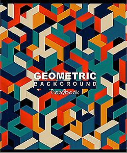 Тетрадь A5 - Геометрические лабиринты, 96 листов, клетка, в ассортименте