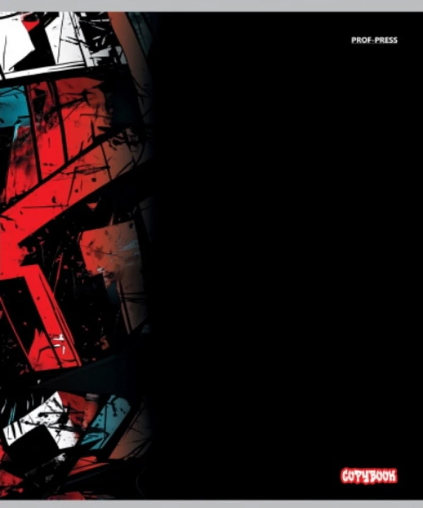 Notatnik A5 - Graffiti na czarnym – 2, 48 stron, kratka, w asortymencie