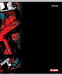 Notatnik A5 - Graffiti na czarnym – 2, 48 stron, kratka, w asortymencie