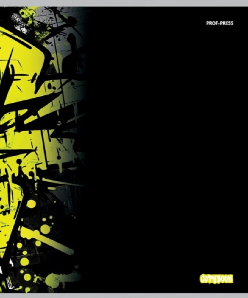 Notatnik A5 - Graffiti na czarnym – 2, 48 stron, kratka, w asortymencie