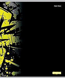 Notatnik A5 - Graffiti na czarnym – 2, 48 stron, kratka, w asortymencie