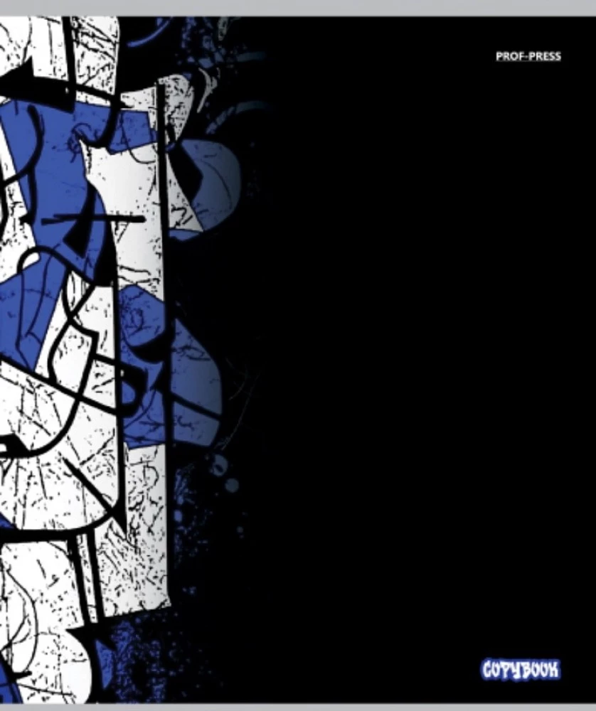 Notatnik A5 - Graffiti na czarnym – 2, 48 stron, kratka, w asortymencie