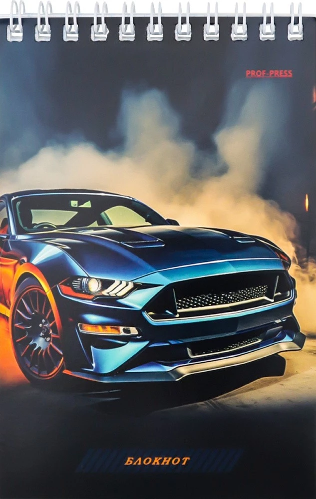 Notatnik A6 - Premium auto – 1, 40 kartek, na spirali, w asortymencie