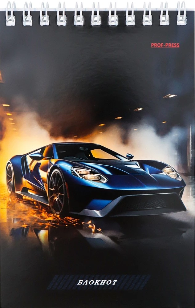 Notatnik A6 - Premium auto – 1, 40 kartek, na spirali, w asortymencie