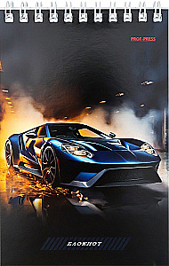 Notatnik A6 - Premium auto – 1, 40 kartek, na spirali, w asortymencie