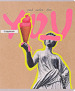 Тетрадь A5 - Модный микс рисунков, 48 листов, клетка, в ассортименте