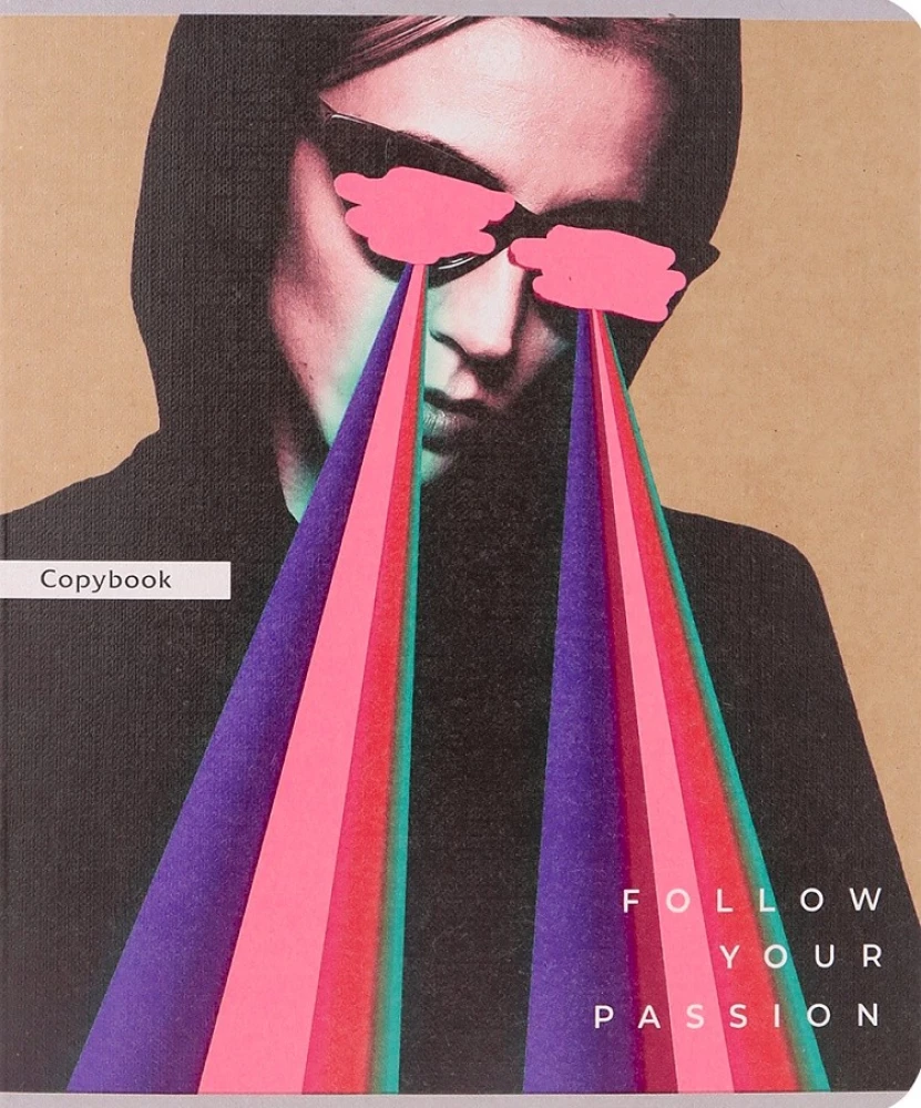 Тетрадь A5 - Модный микс рисунков, 48 листов, клетка, в ассортименте