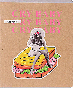 Тетрадь A5 - Модный микс рисунков, 48 листов, клетка, в ассортименте