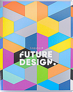 Тетрадь A5 - Различная геометрия, 48 листов, клетка, в ассортименте