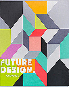 Тетрадь A5 - Различная геометрия, 48 листов, клетка, в ассортименте