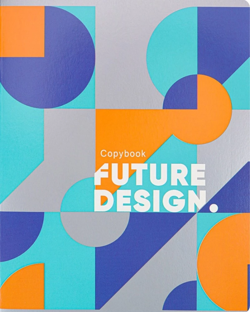 Тетрадь A5 - Различная геометрия, 48 листов, клетка, в ассортименте