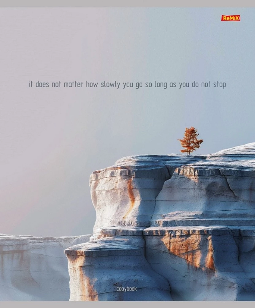 Тетрадь A5 - Природный микс – 3, 48 листов, клетка, в ассортименте