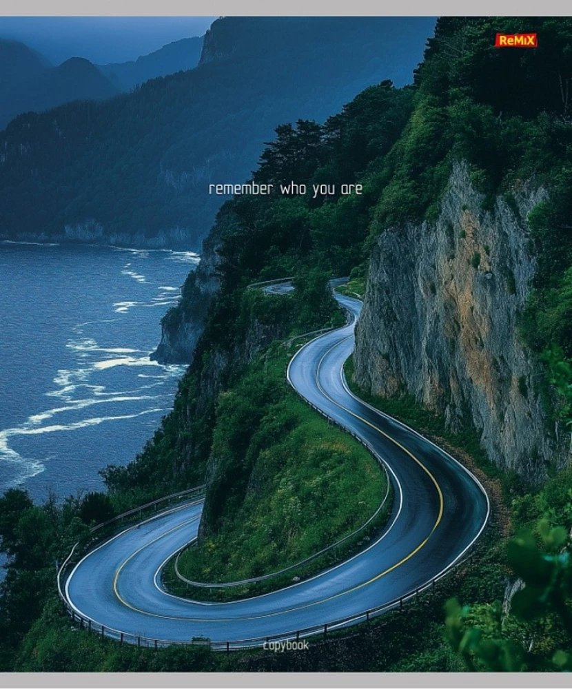 Тетрадь A5 - Природный микс – 3, 48 листов, клетка, в ассортименте