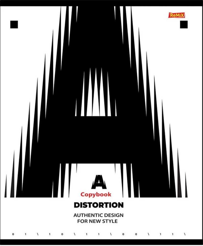 Тетрадь A5 - Абстрактные буквы, 48 листов, клетка, в ассортименте