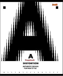 Тетрадь A5 - Абстрактные буквы, 48 листов, клетка, в ассортименте