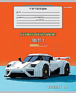 Zeszyt A5 - Samochody w stylu gry, 12 kartek, linia, w asortymencie