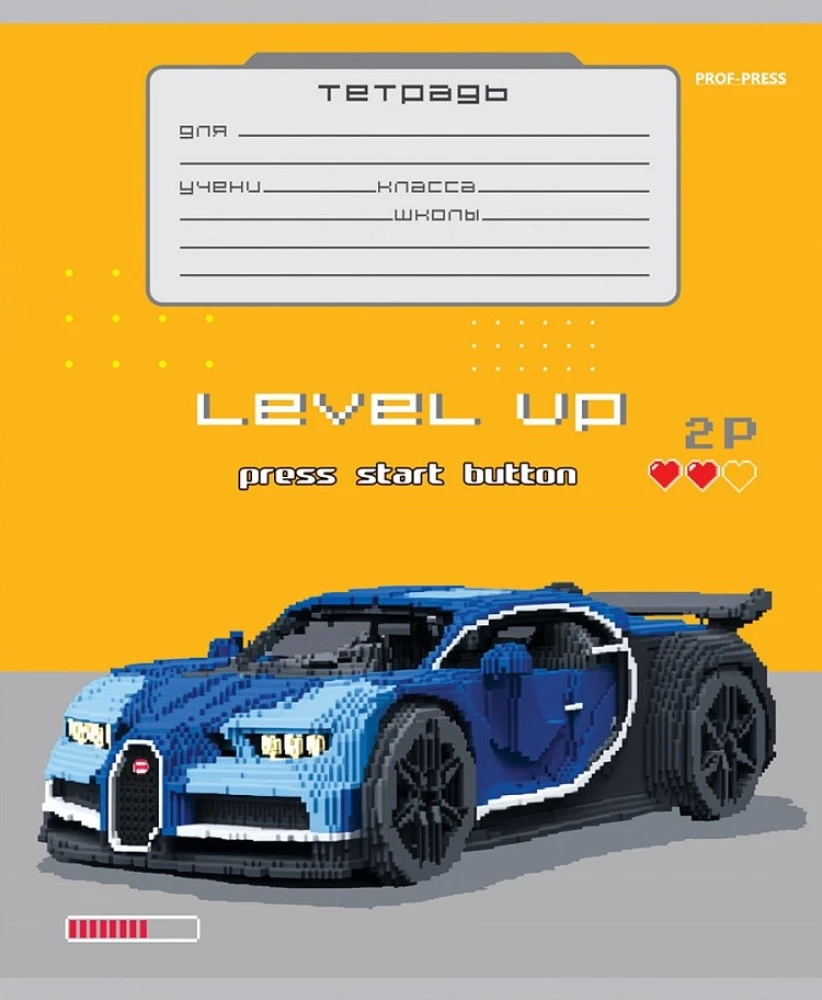 Zeszyt A5 - Samochody w stylu gry, 12 kartek, linia, w asortymencie