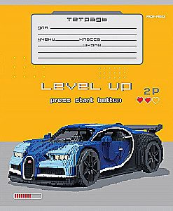 Zeszyt A5 - Samochody w stylu gry, 12 kartek, linia, w asortymencie