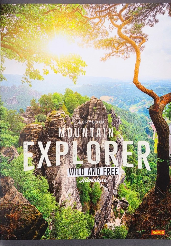 Notatnik A5 - Górskie krajobrazy, 48 arkuszy, kratka, w assortymencie