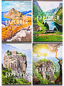 Notatnik A5 - Górskie krajobrazy, 48 arkuszy, kratka, w assortymencie