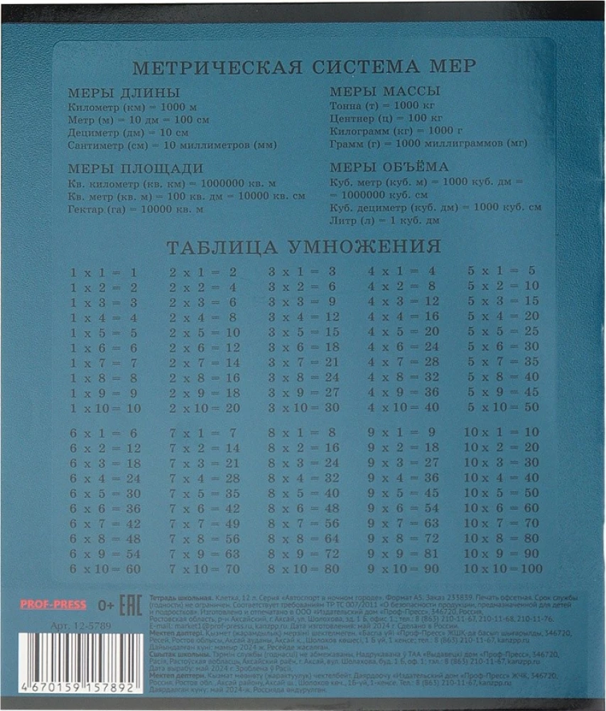 Notes A5 - Sporty samochodowe w nocnym mieście, 12 kartek, kratka, w asortymencie