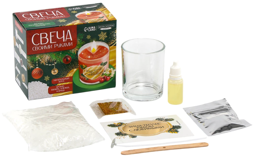 Свеча своими руками - Уютная зима