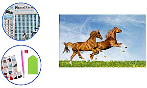 Teemantmosaiik KUNNID, lõuend 25x30 cm