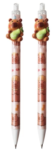 Automatinis juodųjų grafito pieštukas - CAPYBARA, asortimente