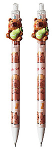 Automatinis juodųjų grafito pieštukas - CAPYBARA, asortimente