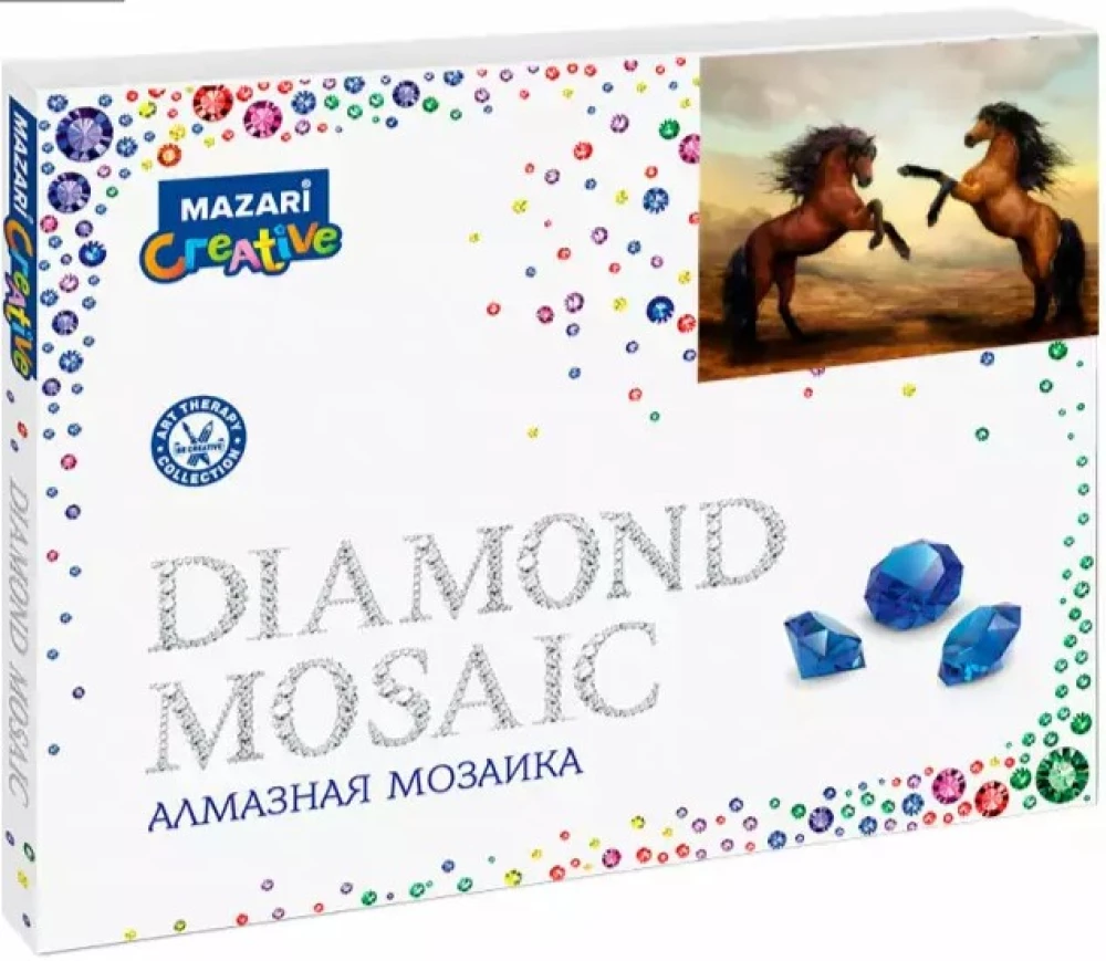 Teemantmosaiik HOBUSED, 40x50 cm