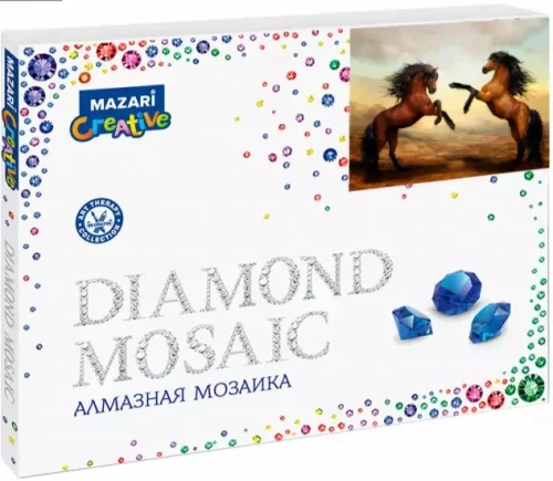 Diamond Mosaic HORSES, 40x50 cm