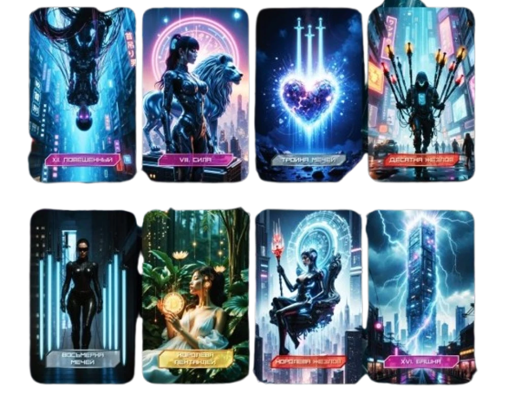 Кибертаро (78 карт и книга по QR-коду)