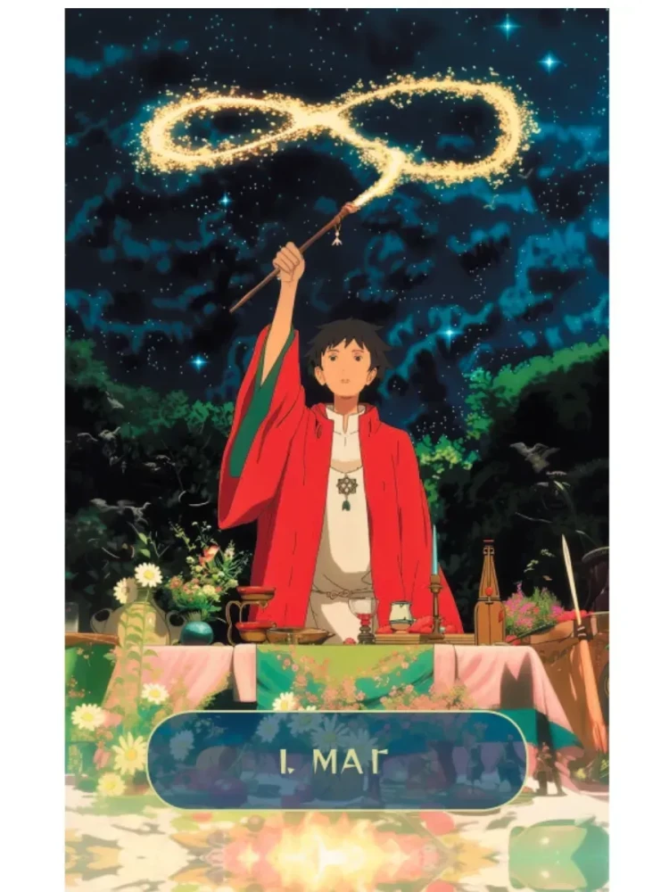 Таро Волшебные миры аниме (78 карт и книга по QR-коду)