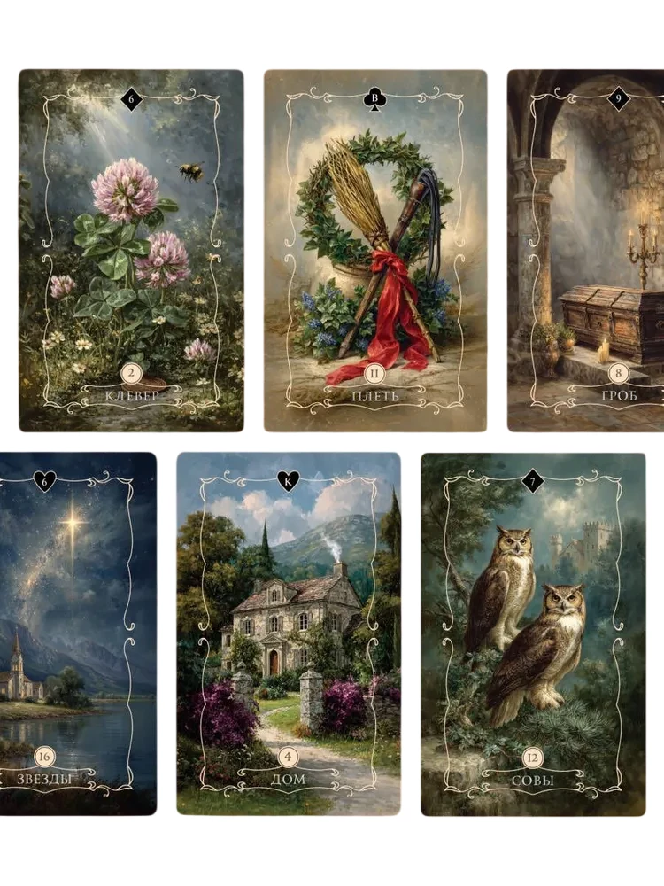Botin des Schicksals. Lenormand-Ouakel (41 Karte und ein QR-Code-Handbuch in der Box)