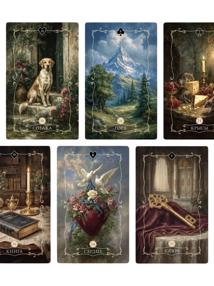 Botin des Schicksals. Lenormand-Ouakel (41 Karte und ein QR-Code-Handbuch in der Box)