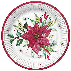 Paper plates - DAISY TD02, diameter 227 mm, 8 pcs.