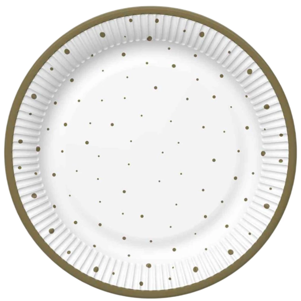 Disposable plates - MAKI, diameter 227 mm, 8 pcs