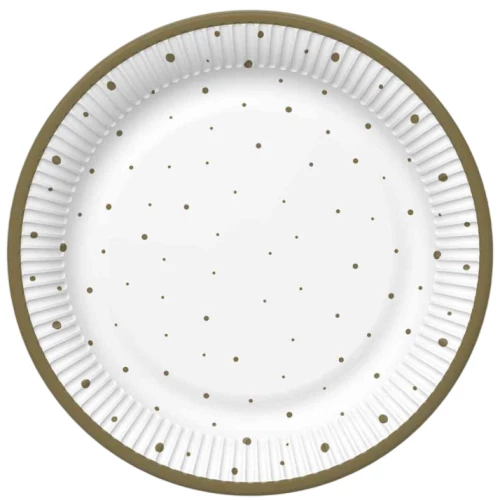 Disposable plates - MAKI, diameter 227 mm, 8 pcs