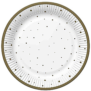 Disposable plates - MAKI, diameter 227 mm, 8 pcs