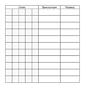 Dictionary for Writing Japanese Words (15x15 cm) (Watercolor Herons)