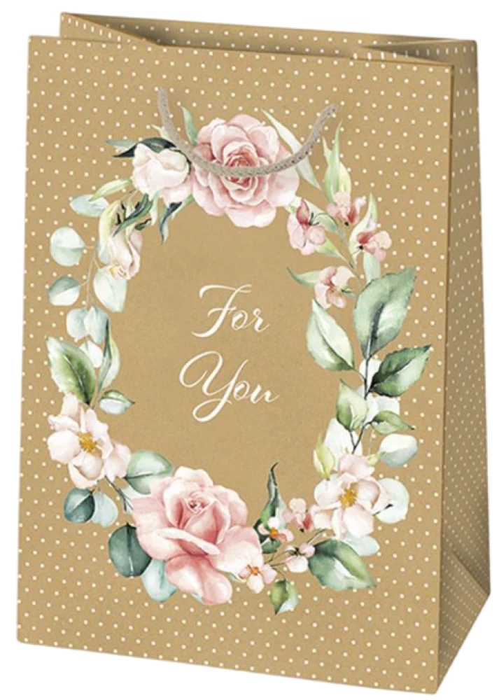 Подарочный пакет 23x32x11 см, в ассортименте